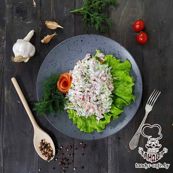 Грузинский салат с языком 300гр.
