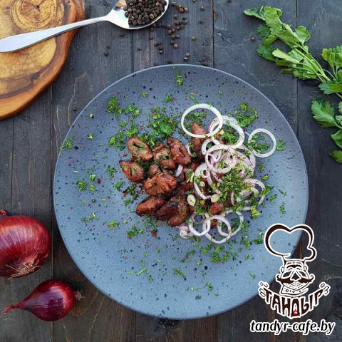Шашлык из куриных сердечек 100гр.